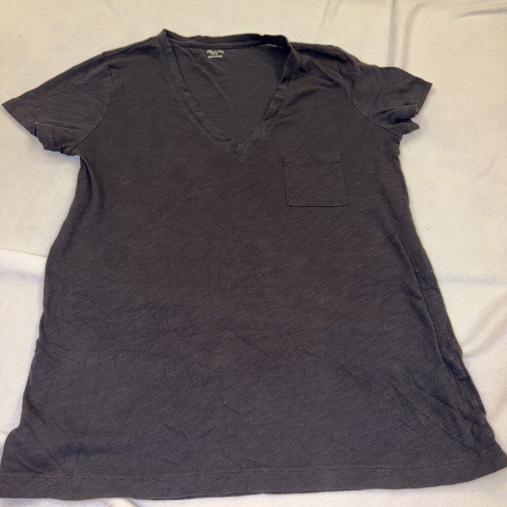 Madewell Black Size Small V Neck T-shirt